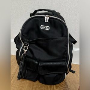 Itzy Ritzy Black Herringbone Boss Diaper Bag